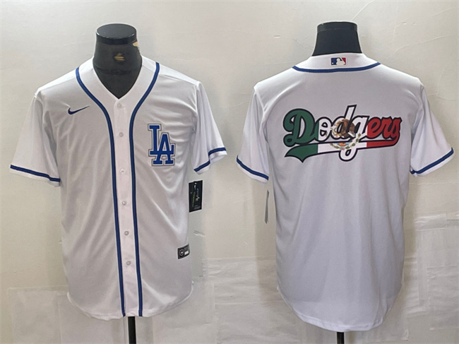 Men's Los Angeles Dodgers Team Big Logo White Cool Base Stitched Baseball Jersey Men's Los Angeles Dodgers Team Big Logo White Cool Base Stitched Baseball Jersey
